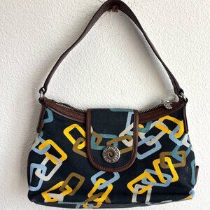 Pringle of Scotland Classic Canvas Bag w/ Leather Trim